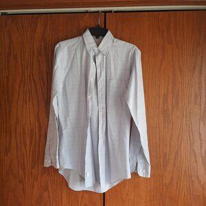 Vintage Chaps Ralph Lauren Long Sleeve Shirt Light Gray Sz14 1/2 32-33 PreLoved